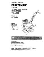 Preview for 1 page of Craftsman 917.292381 Owner'S Manual