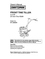 Craftsman 917.292481 Owner'S Manual preview