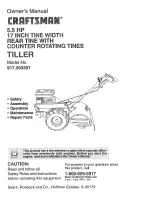 Предварительный просмотр 1 страницы Craftsman 917.293301 Owner'S Manual