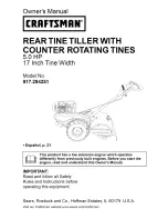 Предварительный просмотр 1 страницы Craftsman 917.294251 Owner'S Manual