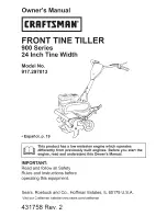 Craftsman 917.297013 Owner'S Manual preview