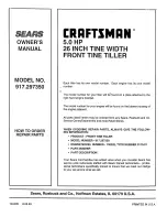 Preview for 31 page of Craftsman 917.297350 Owner'S Manual