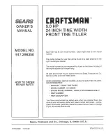 Preview for 32 page of Craftsman 917.298350 Owner'S Manual