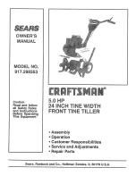 Craftsman 917.298353 Owner'S Manual preview