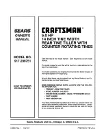 Preview for 32 page of Craftsman 917-299751 Owner'S Manual