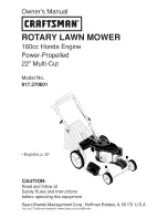 Craftsman 917.370601 Owner'S Manual предпросмотр