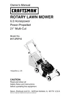 Craftsman 917.370715 Owner'S Manual предпросмотр