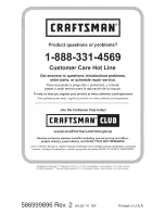 Preview for 52 page of Craftsman 917.370923 Owner'S Manual