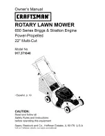 Craftsman 917.371640 Owner'S Manual preview