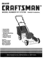 Craftsman 917.372780 Owner'S Manual preview