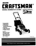 Craftsman 917.373981 Owner'S Manual preview