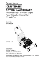 Craftsman 917.374367 Owner'S Manual предпросмотр