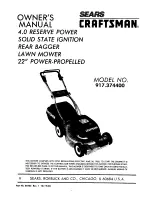 Craftsman 917.374400 Owner'S Manual preview