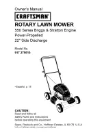 Craftsman 917.375610 Owner'S Manual preview