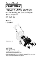 Предварительный просмотр 1 страницы Craftsman 917.376654 Owner'S Manual