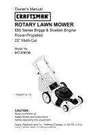 Craftsman 917.376736 Owner'S Manual preview