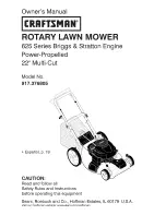 Craftsman 917.376805 Owner'S Manual preview