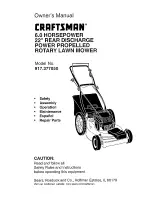 Предварительный просмотр 1 страницы Craftsman 917.377050 Owner'S Manual