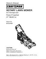 Предварительный просмотр 1 страницы Craftsman 917.37707 Owner'S Manual