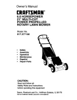 Предварительный просмотр 1 страницы Craftsman 917.377160 Owner'S Manual