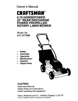 Craftsman 917.377380 Owner'S Manual preview