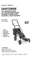 Предварительный просмотр 1 страницы Craftsman 917.377521 Owner'S Manual