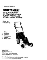 Craftsman 917.377575 Owner'S Manual preview