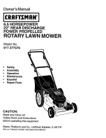 Предварительный просмотр 1 страницы Craftsman 917.377576 Owner'S Manual