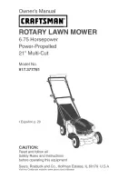 Предварительный просмотр 1 страницы Craftsman 917.377781 Owner'S Manual