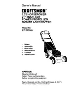 Craftsman 917.377960 Owner'S Manual preview