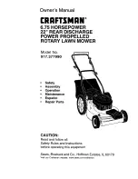 Craftsman 917.377990 Owner'S Manual preview