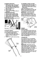 Preview for 14 page of Craftsman 917.378422 Owner'S Manual