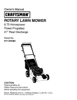 Предварительный просмотр 1 страницы Craftsman 917.378480 Owner'S Manual