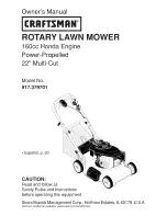 Предварительный просмотр 1 страницы Craftsman 917.379701 Owner'S Manual