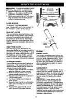 Preview for 14 page of Craftsman 917.385340 Owner'S Manual