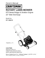 Предварительный просмотр 1 страницы Craftsman 917.385410 Owner'S Manual