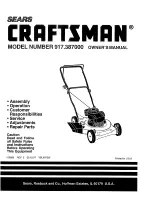 Craftsman 917.387000 Owner'S Manual preview