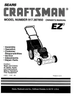 Craftsman 917.387850 Owner'S Manual preview