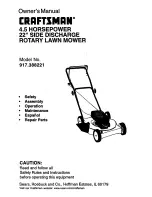 Craftsman 917.388221 Owner'S Manual preview