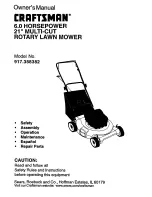 Craftsman 917.388382 Owner'S Manual preview