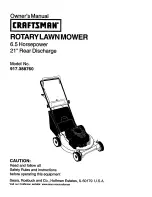 Предварительный просмотр 1 страницы Craftsman 917.388760 Owner'S Manual