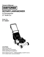 Предварительный просмотр 1 страницы Craftsman 917.388801 Owner'S Manual