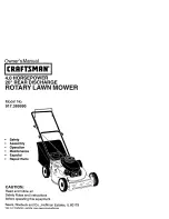 Preview for 1 page of Craftsman 917.389990 Owner'S Manual