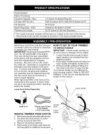 Preview for 5 page of Craftsman 917.773708 Owner'S Manual