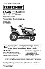 Craftsman 917.98633 Operator'S Manual preview