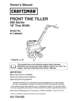 Preview for 1 page of Craftsman 917.988940 Owner'S Manual