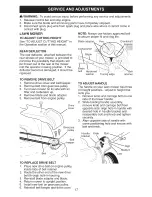 Preview for 17 page of Craftsman 917.9994B Owner'S Manual