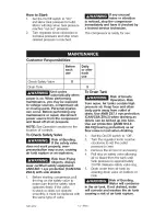 Preview for 14 page of Craftsman 919.152160 Owner'S Manual