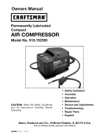 Craftsman 919.152350 Owner'S Manual preview