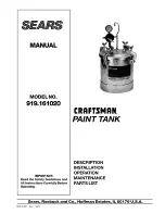 Preview for 1 page of Craftsman 919.161020 Manual